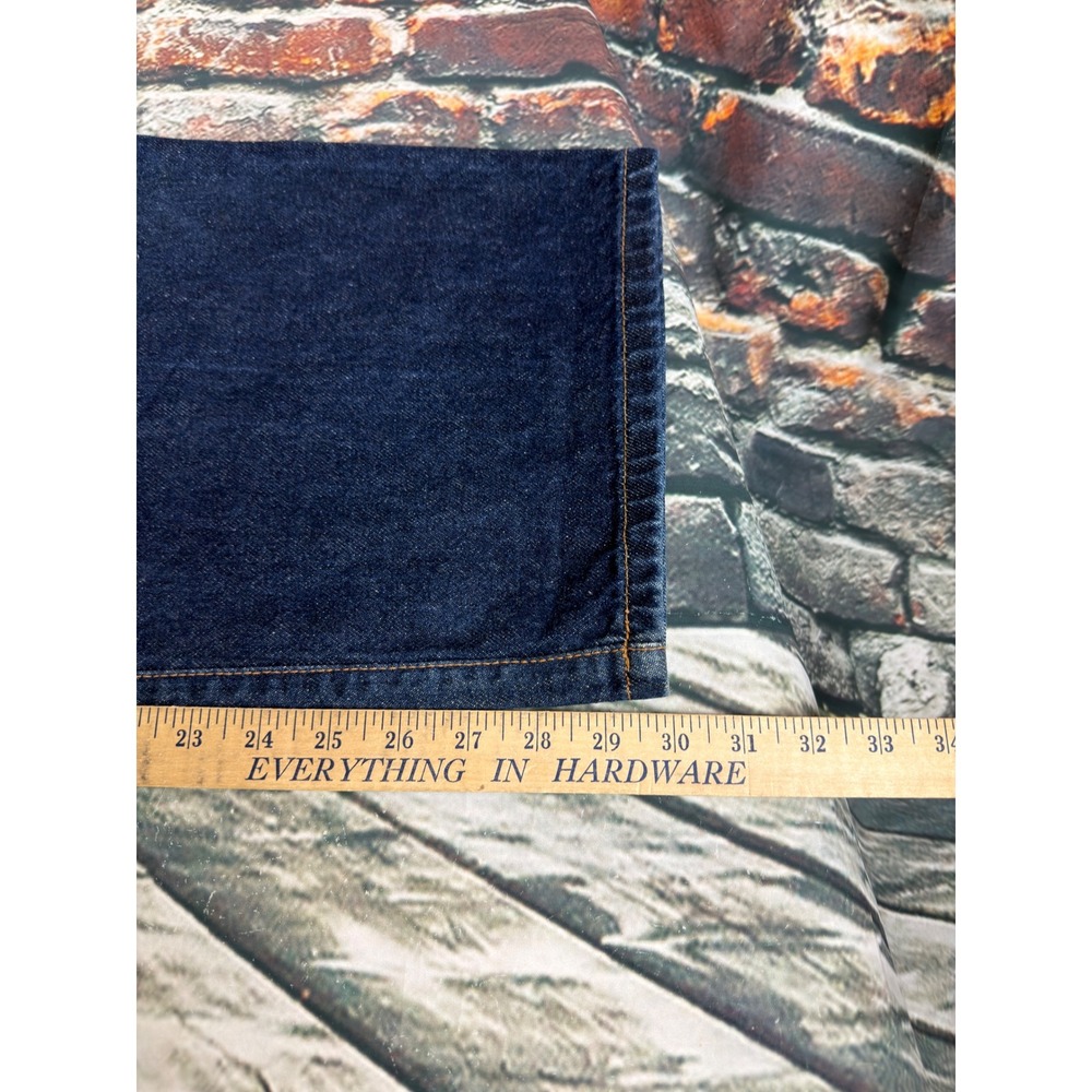 Vintage Guess Jeans Urban Fit Dark Wash Wide Leg Denim Made in USA Mens 34x30 - Picture 7 of 8